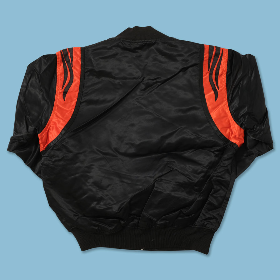 Vintage Starter Cincinnati Bengals Satin Bomber Jacket Large 