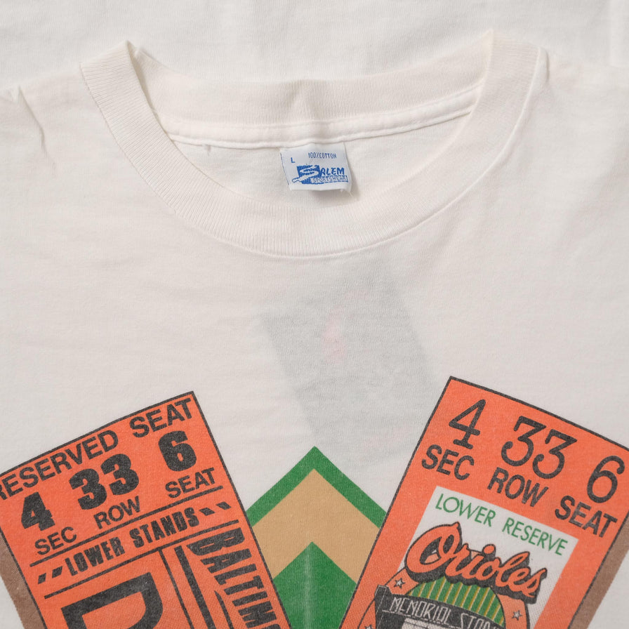 1991 Salem Baltimore Orioles T-Shirt Large 