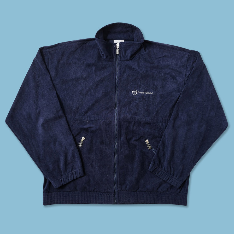 Vintage Sergio Tacchini Velour Track Jacket Large 