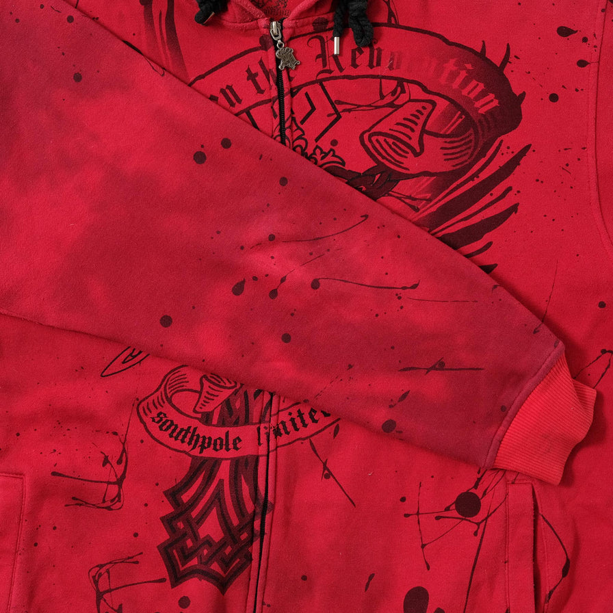 Y2K Southpole Zip Hoody Large 