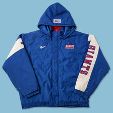 Vintage Reebok New York Giants Padded Jacket XLarge 