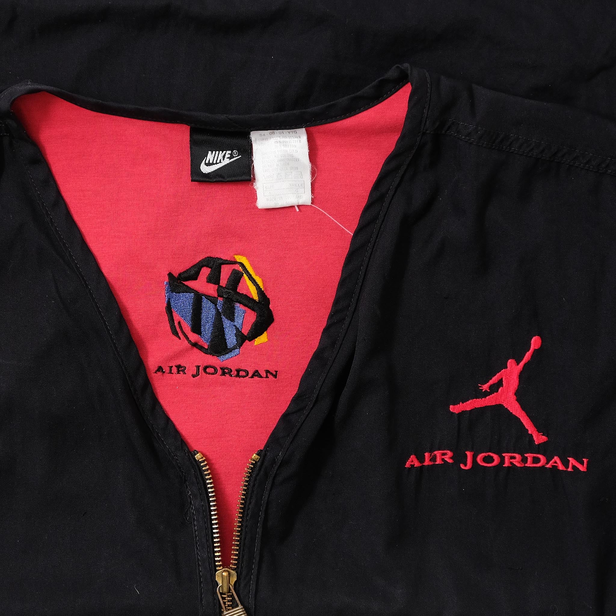Air Jordan jacket, black vintage vest