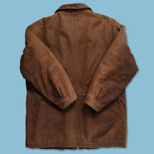 Vintage Timberland Leather Coat Large 