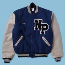 Vintage Wool Leather College Jacket Medium 