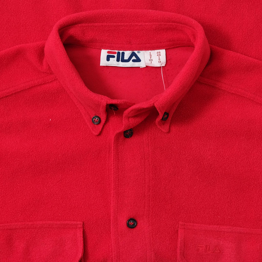 Vintage Women's Fila Fleece Shirt Small 