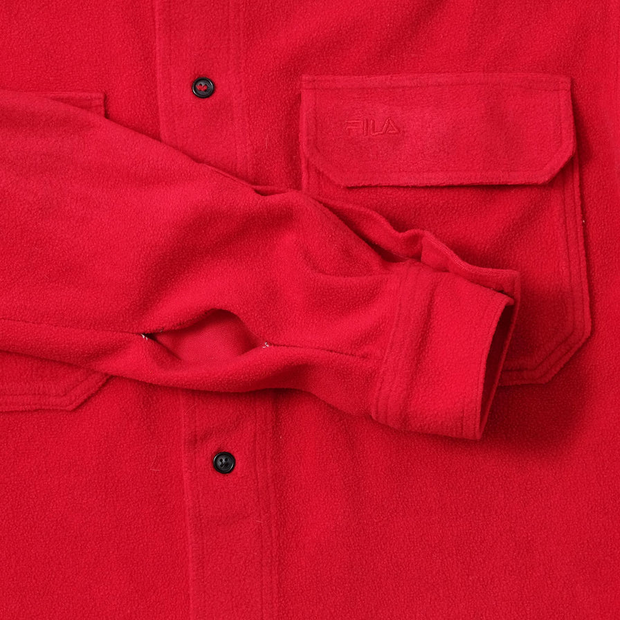 Vintage Women's Fila Fleece Shirt Small 