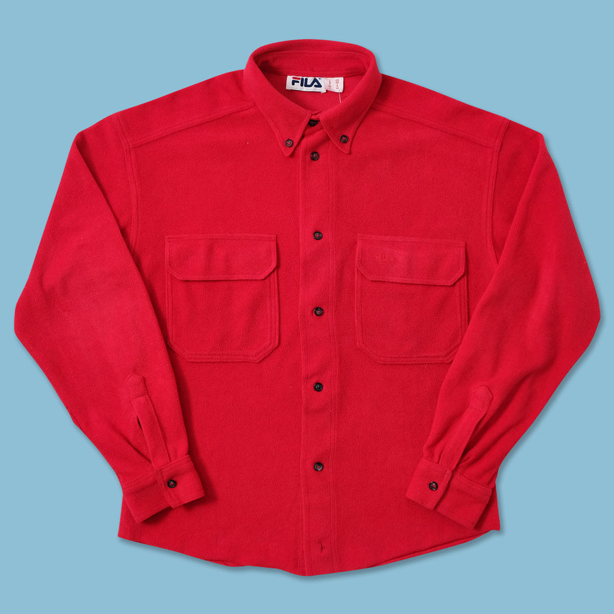 Vintage Women's Fila Fleece Shirt Small 