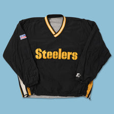 Vintage Starter Pittsburgh Steelers Reversible Windbreaker Medium 