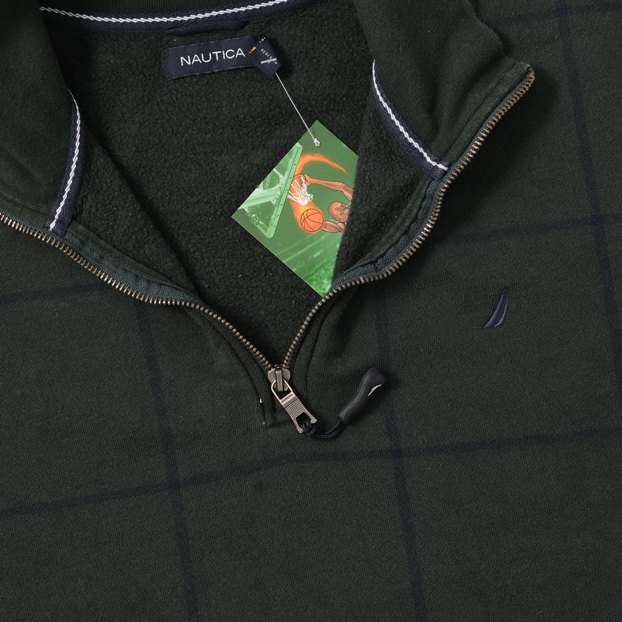 Vintage Nautica Q-Zip Sweater Large 