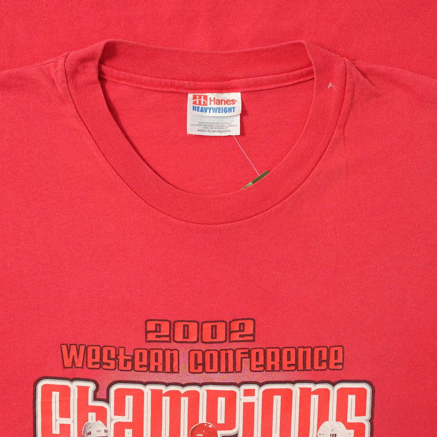 2002 Detroit Red Wings Champions T-Shirt XLarge 