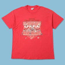 2002 Detroit Red Wings Champions T-Shirt XLarge 