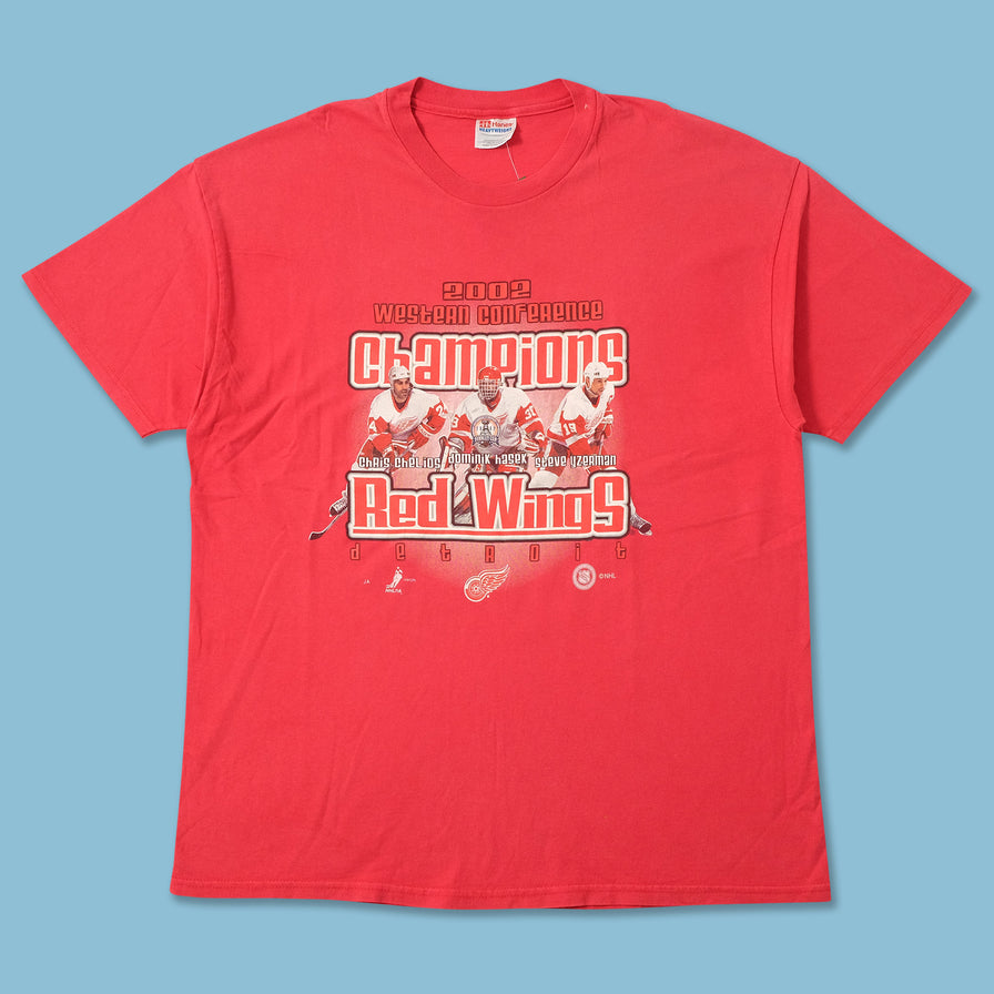 2002 Detroit Red Wings Champions T-Shirt XLarge 