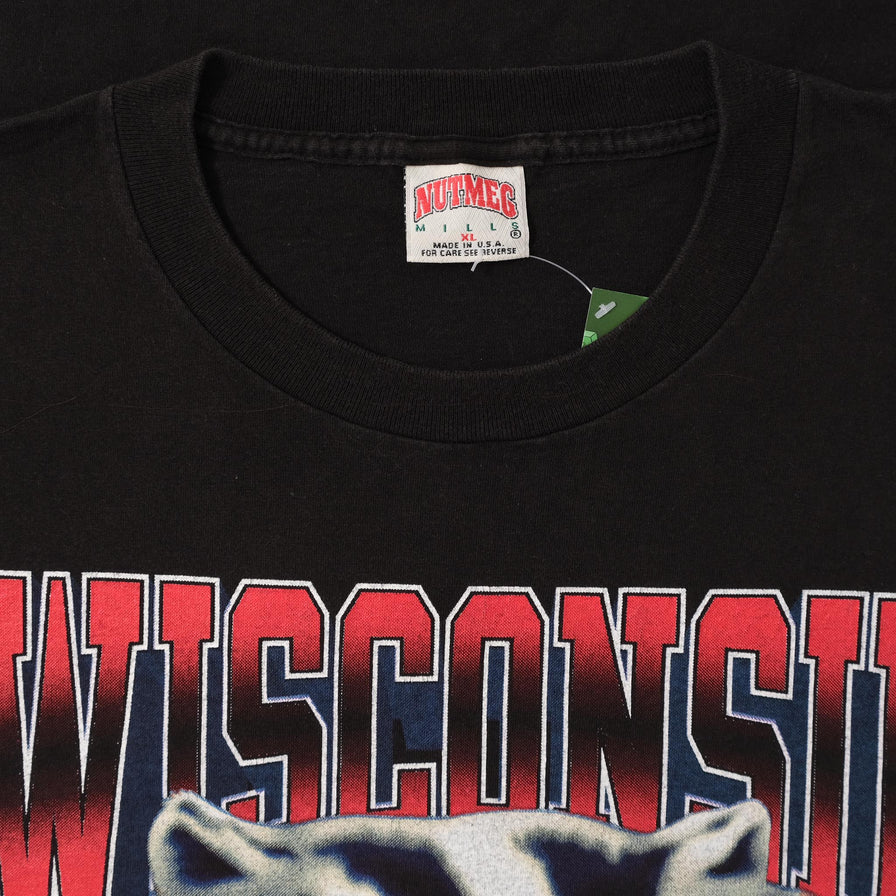 Vintage Nutmeg Wisconsin Badgers T-Shirt Large 