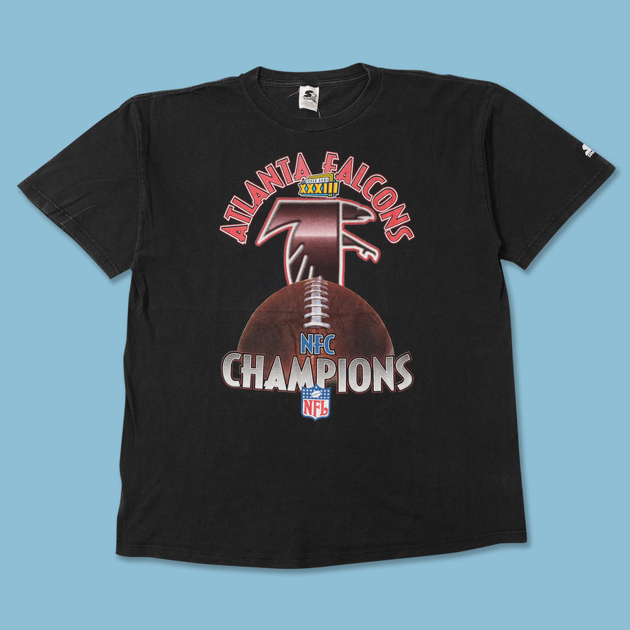 1999 Starter Atlanta Falcons Super Bowl T-Shirt XLarge 