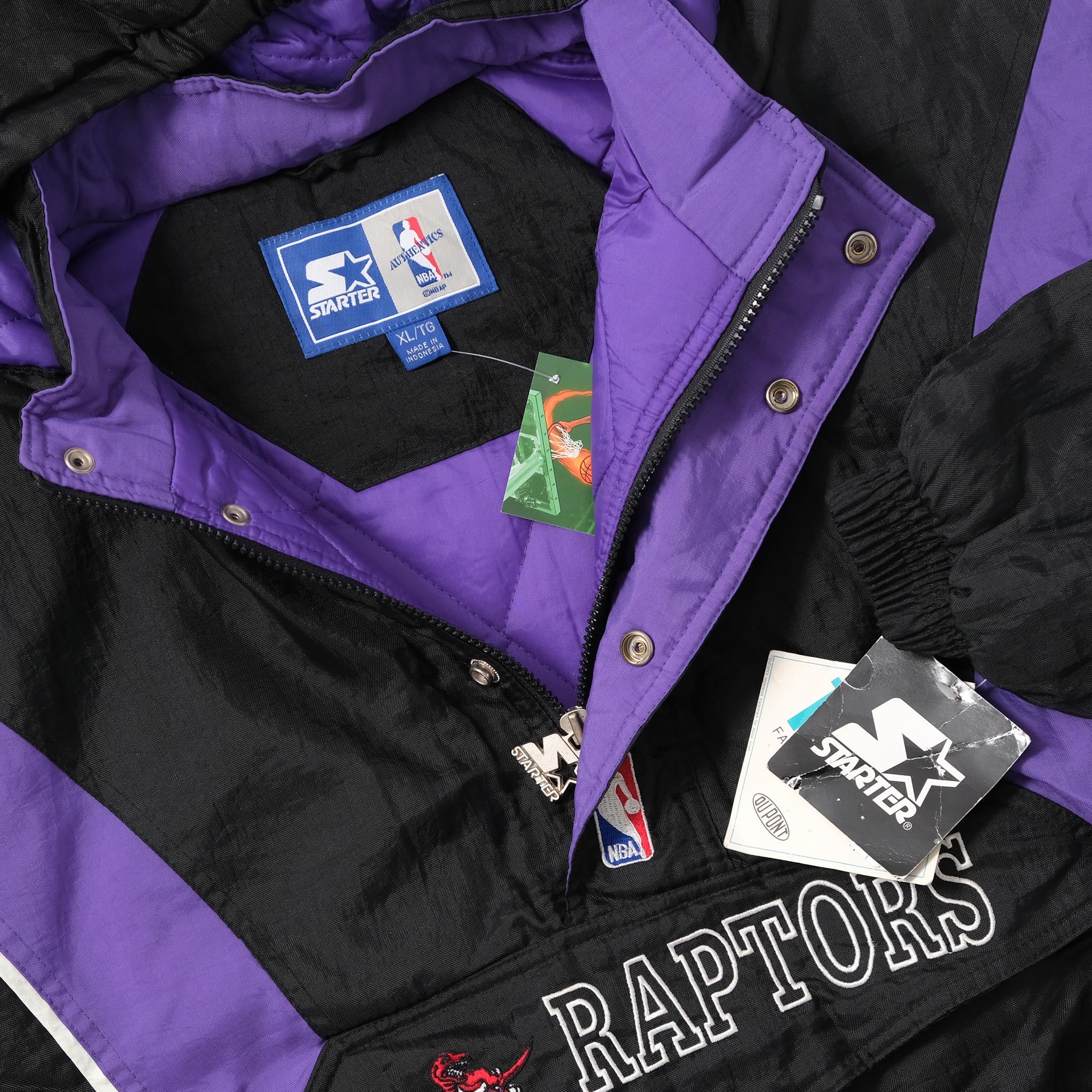 Toronto Raptors Starter Jackets , Raptors Pullover Starter Jacket,  Throwback 90's Jackets