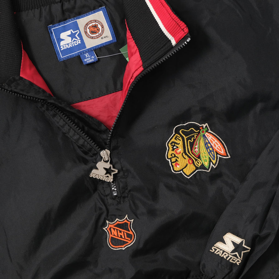 Vintage Starter Chicago Blackhawks Windbreaker XLarge 