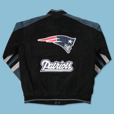New England Patriots Suede Leather College Jacket XLarge 