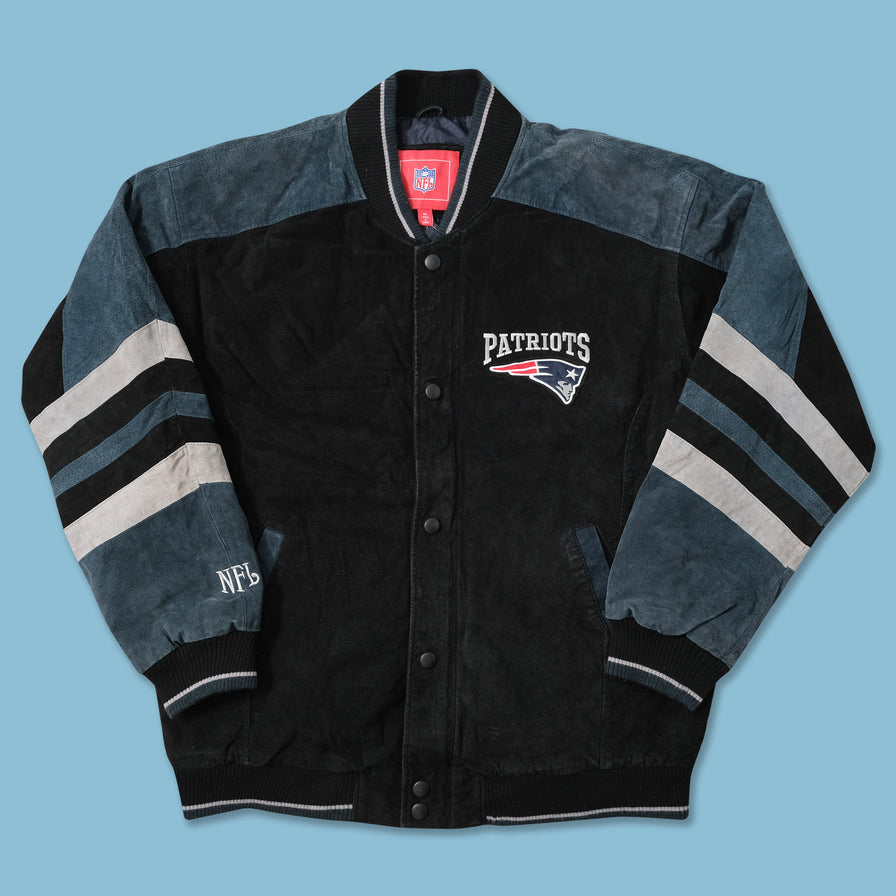 New England Patriots Suede Leather College Jacket XLarge 