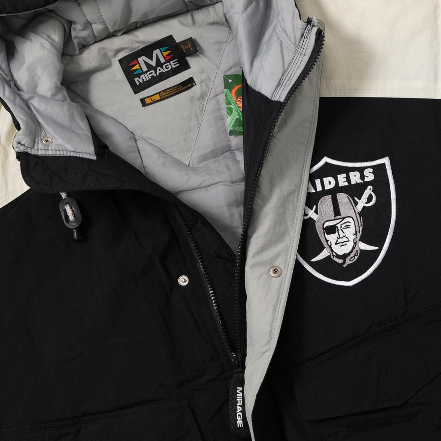 Vintage Los Angeles Raiders Padded Jacket Large 