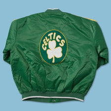 Vintage Boston Celtics Padded College Jacket XLarge 