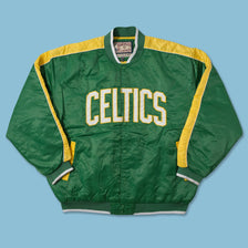 Vintage Boston Celtics Padded College Jacket XLarge 