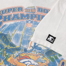 1999 Starter Denver Broncos Super Bowl T-Shirt Large 