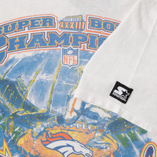1999 Starter Denver Broncos Super Bowl T-Shirt Large