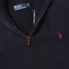 Polo Ralph Lauren Q-Zip Knit Sweater Large 