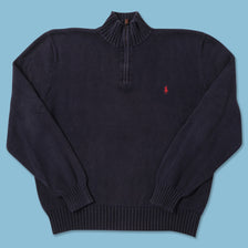 Polo Ralph Lauren Q-Zip Knit Sweater Large 