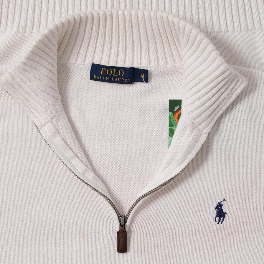 Women's Polo Ralph Lauren Q-Zip Knit Sweater Medium 