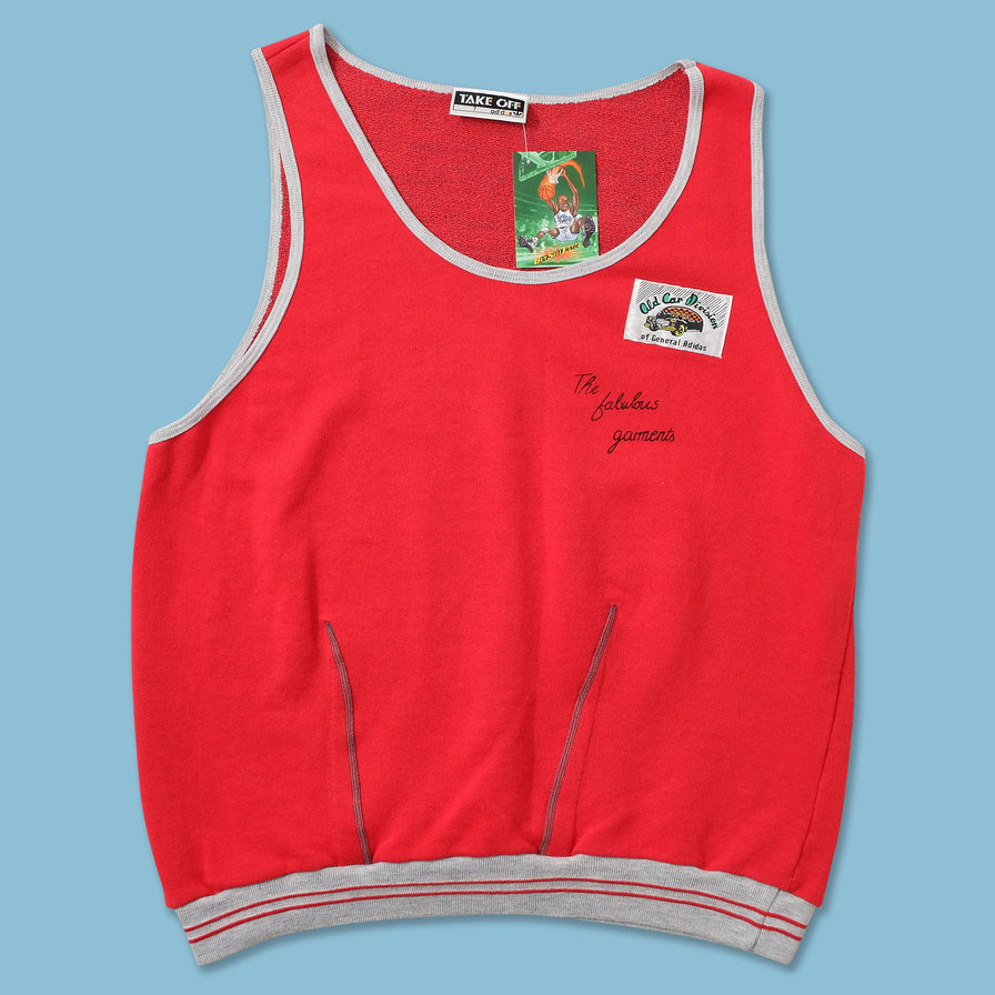 Vintage adidas Old Car Division Tank Top Large 
