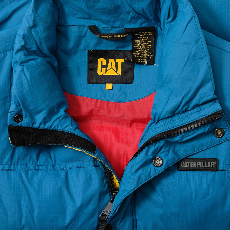 Vintage Caterpillar Puffer Vest Large 