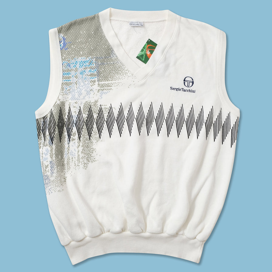 Vintage Sergio Tacchini Sweater Vest Large 