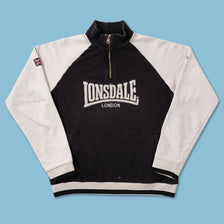 Vintage Lonsdale Q-Zip Sweater Small 