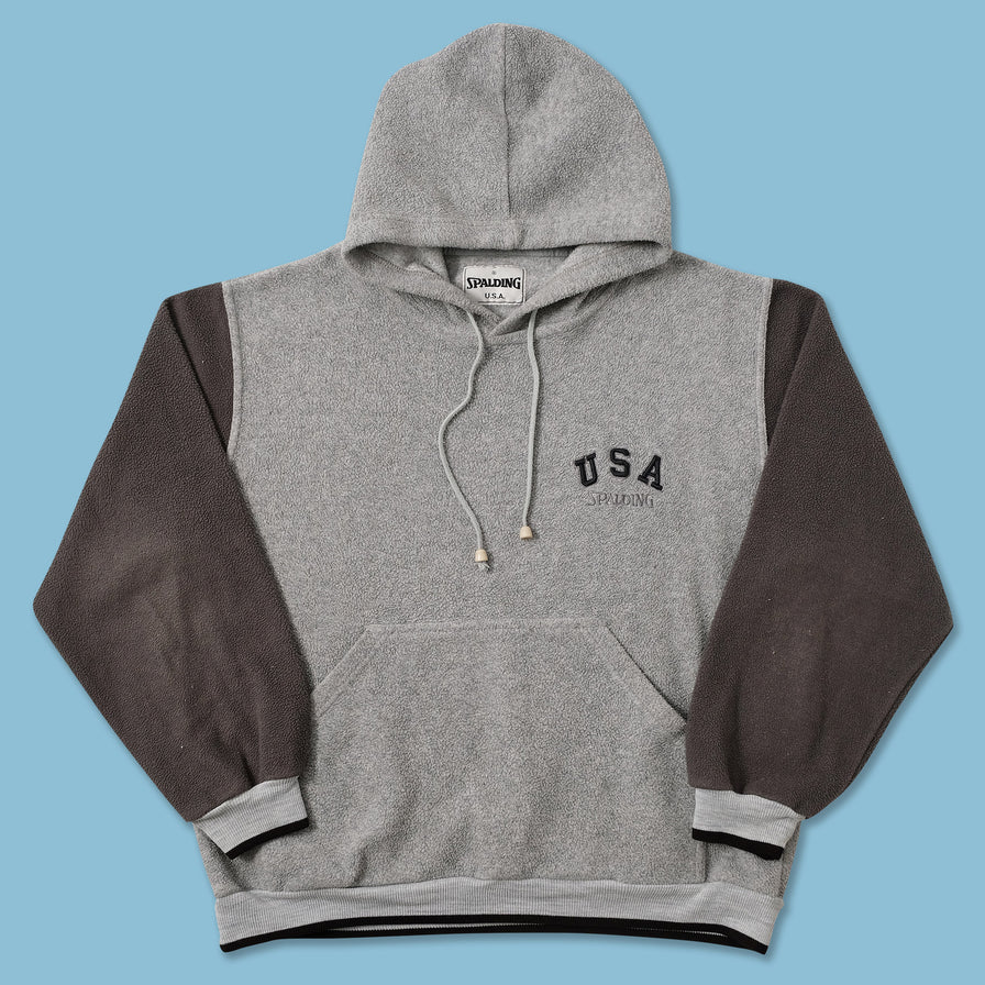 Vintage Spalding USA Fleece Hoody Medium 