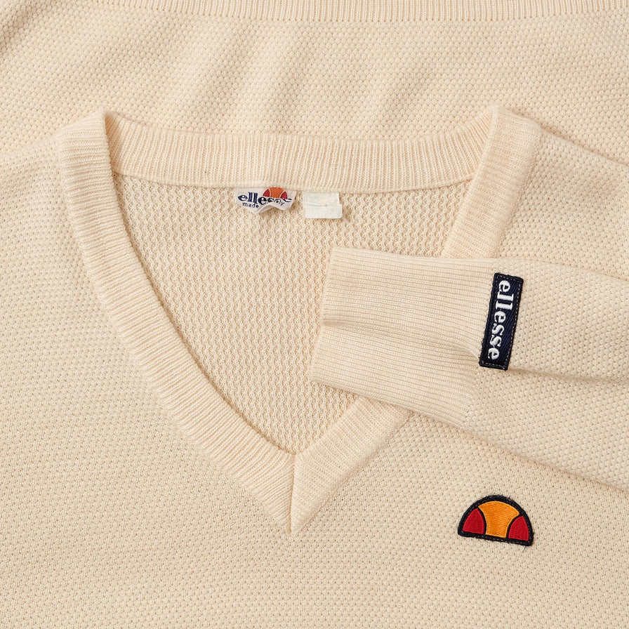 Vintage Ellesse Knit Sweater Small 