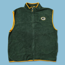 Vintage Green Bay Packers Fleece Vest XLarge 