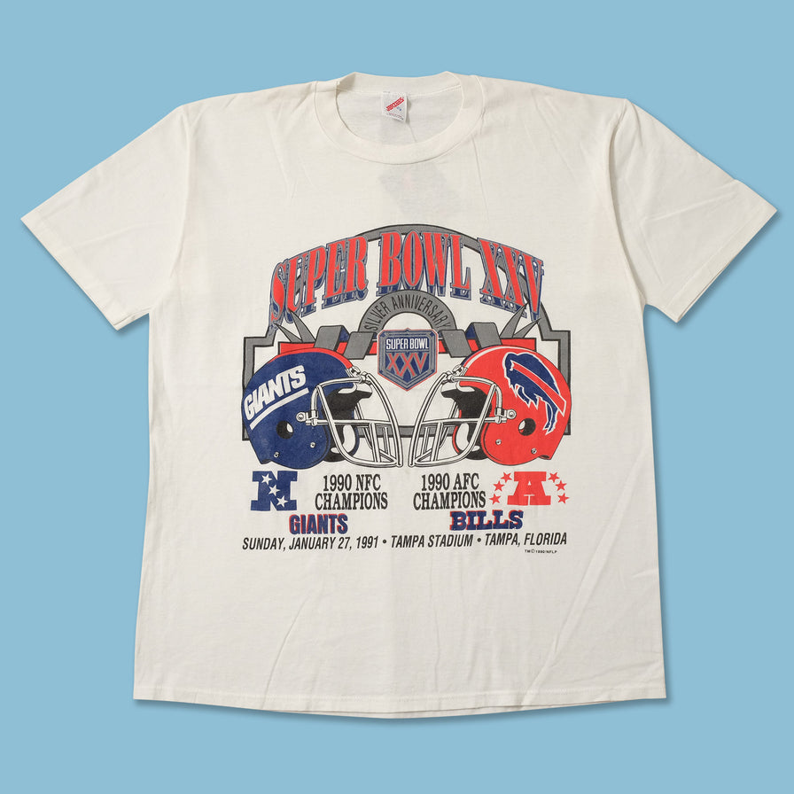 1990 Super Bowl XXV T-Shirt XLarge 