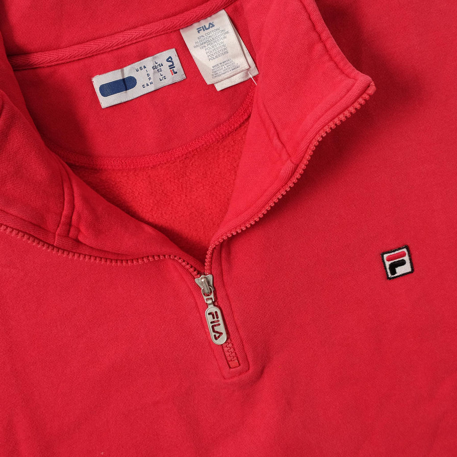 Vintage Fila Q-Zip Sweater Large 
