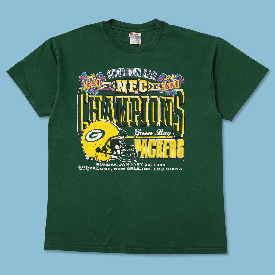 1997 Green Bay Packers Super Bowl T-Shirt Large 