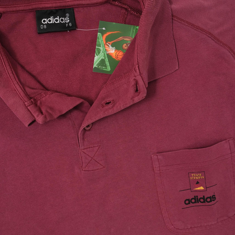Vintage Adidas Olympics 1996 Polo Large 
