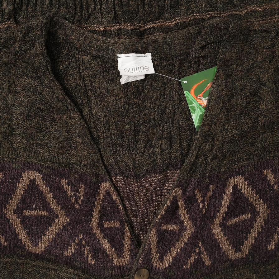 Vintage Knit Cardigan XLarge 