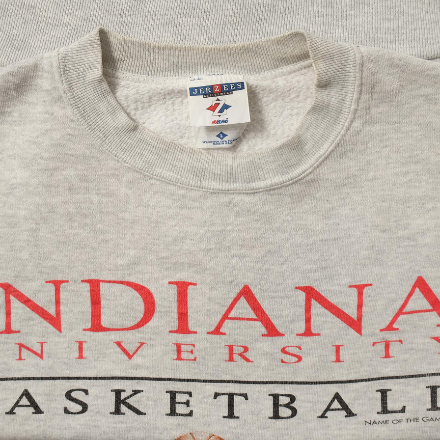 Vintage Indiana University Basketball Sweater Large 