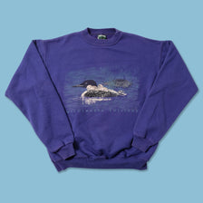 Vintage Ducks Sweater Medium 