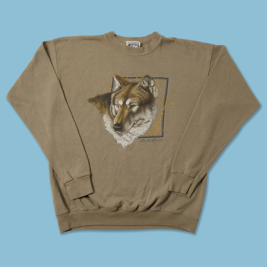 Vintage Wolf Sweater Medium 