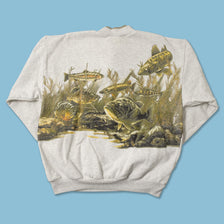 Vintage Fishes Sweater Large 