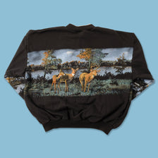 Vintage Deer Sweater Medium 