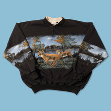 Vintage Deer Sweater Medium 