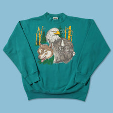 Vintage Animal Sweater Large 