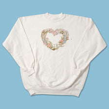 Vintage Heart Sweater Medium 